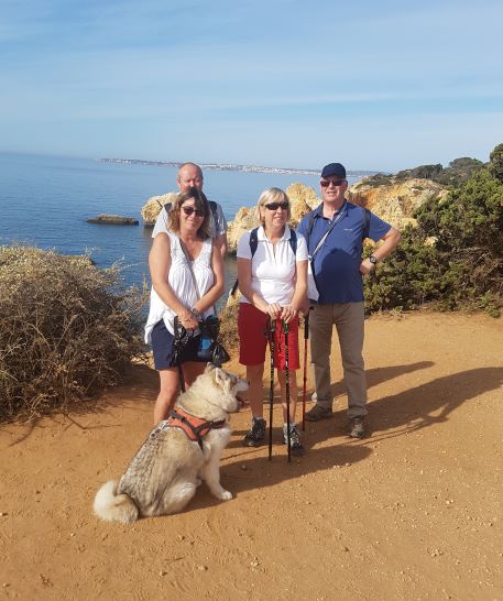 Only 5 walkers and one dog today but we all enjoyed the company and the beautiful coastline.