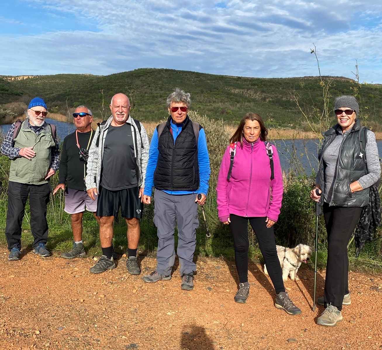 Great day for walking with our nice small group.
