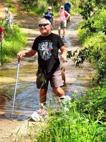 We found ways to get around the big puddles