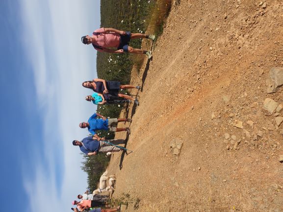 A gradual climb to the top of the valley.