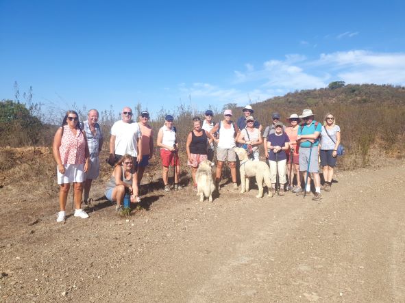 A nice walk in the quiet countryside.  A hard walk as lots of hills but we enjoyed a nice breeze.