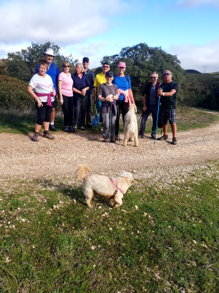 It was cold at the start but we soon got warm with all the hills today.